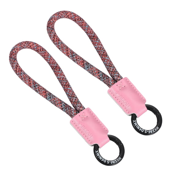 Uxcell Handmade Cowhide Key Chain,Stylish Bag Pendant,Mobile Phone Leather Lanyard Car Key Lanyard Mobile Phone Keychain Accessories for Women and Men,Brown