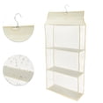 thumbnail image 3 of Unique Bargains 1 Pc Three-dimensional Triple Layer Shoes Dust Cover Dustproof Shoes Dust Protection Bag Beige, 3 of 5
