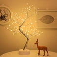 thumbnail image 5 of ABPETE ​​ Tabletop Bonsai Tree,DIY 108 LED Bonsai Tree Light with Bendable Branches - USB/Battery Powered Fairy Spirit Lamp for Home Decor, Night Light, and Festivals, 5 of 7