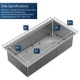 thumbnail image 6 of Karran Usa WS-38-PK1 Elite Workstation 36" Undermount Single Basin Stainless Steel Kitchen, 6 of 6