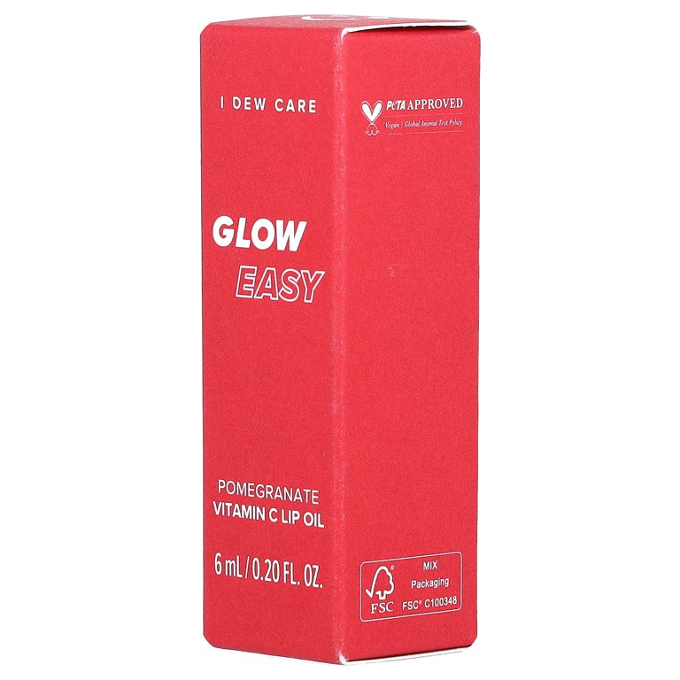 I Dew Care Glow Easy, Vitamin C Lip Oil, Pomegranate, 0.20 fl oz (6 ml)