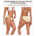 thumbnail image 4 of CF String Bikini Underwear for Women Soft Stretch Modal Bikini Panties High Cut Stretch Ladies Hipster Panty(3N,S), 4 of 9