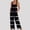 28-Black, variant on Gaecuw Dressy Jumpsuit for Women 2023 Sleeveless Cold Shoulder Cami Overall with Pockets Square Neck Band Collar Solid Onesie One Piece Outfits Casual Pants Wide Leg Linen Summer Romper Calf Length