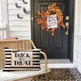 thumbnail image 2 of Halloween Pillows 12x20 Set of 2-Trick or Treat Striped Halloween Throw Pillow Covers-Bat Halloween Outdoor Pillows-Lumbar Black and White Pillow Cases(2b-12), 2 of 6