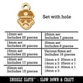 thumbnail image 2 of Occupation Police Officer Man Icon Wood Mini Charms Shapes DIY Craft Jewelry - With Hole - 18mm (17pcs), 2 of 7