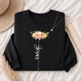thumbnail image 4 of Jollimate Floral Jesus Sweatshirt, Women's Faith Sweatshirt, Religious Gift For Her, Believer Gift, 4 of 6