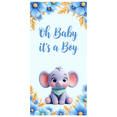 thumbnail image 3 of Cartoon Elephant Baby Shower Banner Floral Theme Baby Announcement for Boy Party Decoration Celebration Event, 3 of 7