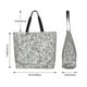 thumbnail image 5 of Balery Silver Glitter Bolsa Tote Estilo Estético con Cremalleras, Bolsa de Hombro, Bolsa de Compras Grande y Plegable, 5 of 8