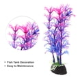 thumbnail image 4 of Unique Bargains 2 Pcs Aquarium Plants Decorations Artificial Aquatic Plant Purple 4.72", 4 of 6