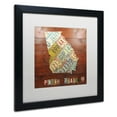 thumbnail image 6 of Trademark Fine Art 'Georgia Map' Canvas Art by Design Turnpike, White Matte, Black Frame, 6 of 6