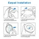 thumbnail image 3 of Almohadillas Suaves Repuesto Viscoelástica para QC2/QC15 2 Uds., 3 of 5