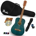 thumbnail image 3 of Fender FA-15 3/4-Scale Kids Steel String Acoustic Guitar - Blue w/ Gig Bag, 3 of 4