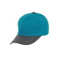 thumbnail image 1 of Two-Tone Adjustable Baseball Cap, Teal Gray, 1 of 2