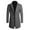 Gray, variant on XWSHYW Men Clothes In Mens-Breasted Solid Color Fashion Suit Business Casual Suit Wool Coat
