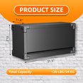 thumbnail image 3 of AOBABO Small Wall Mounted Metal Storage Cabinet Flip Door Organizer, Black, 3 of 10