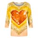 thumbnail image 5 of Xuyuer Valentine's Day 3/4 Sleeve Tee - Ladies' 3/4 Sleeve Printed T-Shirt for Romantic Date Nights, Love-Themed Photo Shoots, Unique Heart Pattern Statement Wear & Couples' Matching Style, 5 of 6