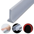 thumbnail image 4 of 100-300cm Rubber Silicone Shower Barrier Water Stopper Bathroom Waterproof Strip (Gray 2M), 4 of 4