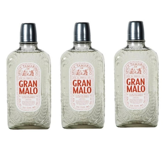 Paquete de 3 Licor de Tequila Gran Malo Tamarindo 750 ml