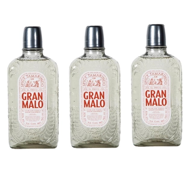 Paquete de 3 Licor de Tequila Gran Malo Tamarindo 750 ml