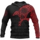thumbnail image 1 of "Sudadera con Capucha con Estampado 3D De para Hombre,Ropa De Calle Informal con Estampado De El Cuervo del Tatuaje, Estilo Retro Harajuku" Xishao ropa, 1 of 2