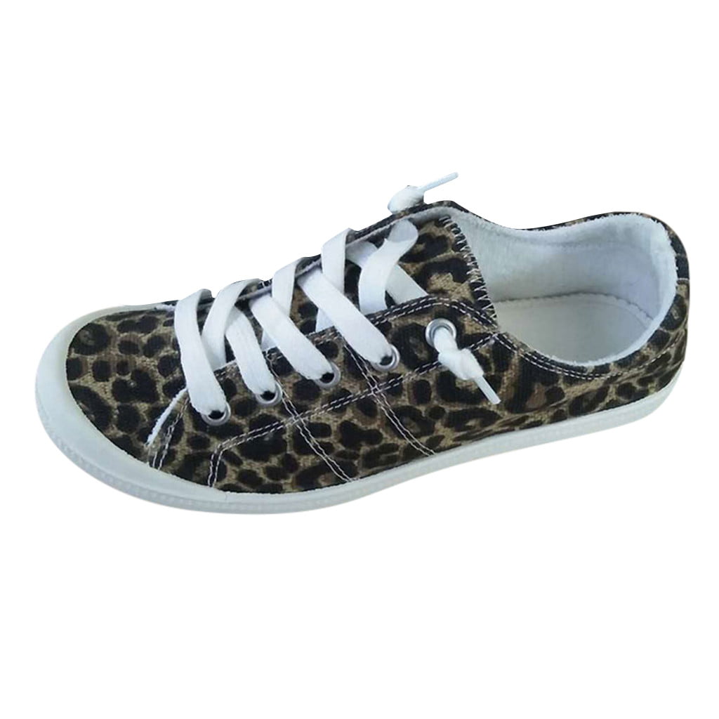 leopard slip on sneakers walmart
