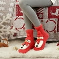 thumbnail image 3 of Handmade Knitted Snowman Christmas Stockings - Festive Xmas Hanging Stockings for Adults, Fireplace Mantle Decor, Holiday Party Gift, Red, 3 of 4