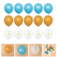 thumbnail image 2 of KAKOWELY Juego de 15 globos de látex para fiesta hawaiana con diseño de piña, decoración para fiesta de cumpleaños, 2 of 3