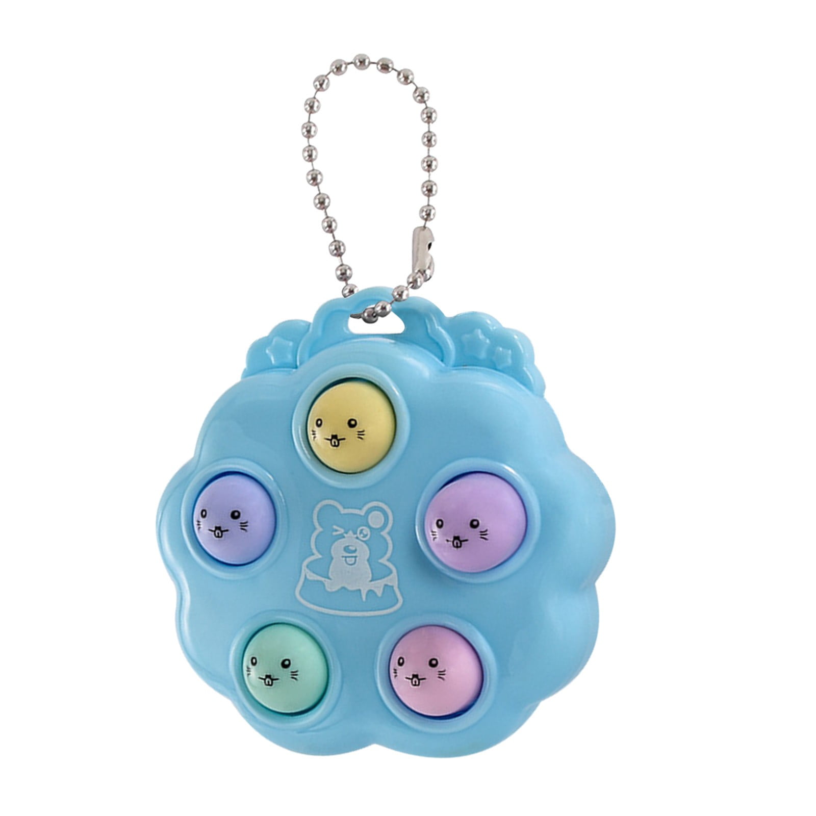 5 Pack Fidget Toy Set Discoloration Push Bubble Popit Sensory Decompression Toys