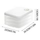 thumbnail image 4 of Contenedor de almacenamiento de alimentos para refrigerador con tapa | Caja organizadora transparente para dumplings | Contenedor de plástico para cocina y refrigerador para carne, verduras, 4 of 5