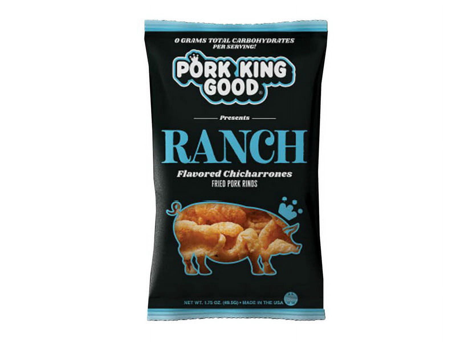 Pork King Good Flavored Chicharrones, Ranch, 1.75 oz (49.5 g)