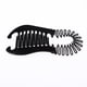 thumbnail image 5 of Juego de 3 pinzas de plástico duraderas para trenzar el cabello, entrelazadas, con agarre tipo garra para moño. Negro, 5 of 9