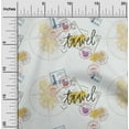 thumbnail image 1 of oneOone Cotton Poplin Yellow Fabric Stamps & Direction Compass Travel Diy Clothing Quilting Fabric Print Fabric By Yard 56 Inch Wide, 1 of 4