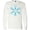 AA-White, variant on Inktastic Icy Blue Winter Snowflake Long Sleeve T-Shirt