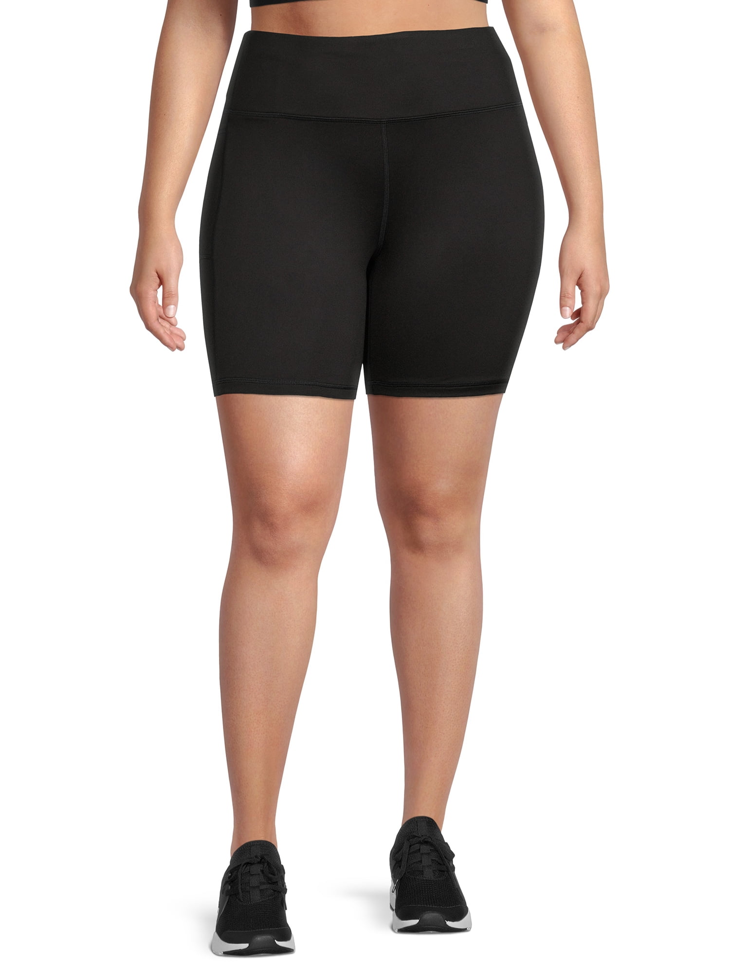 Athletic Works Women's Plus Size Print Bike Shorts - Walmart.com