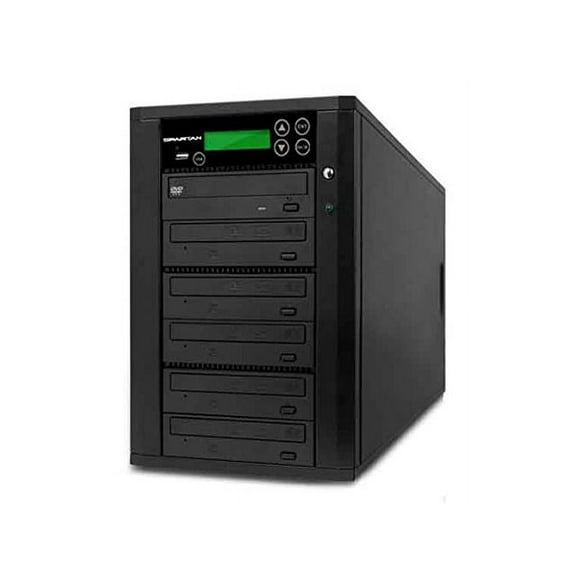 Spartan Duo Series Duplicator USB Flash Memory/DVD CD Disc to 5 Disc Duplicator - Media Converter with Select Source Key Button D905-SSP