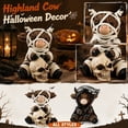 thumbnail image 5 of Highland Cow Resin Figurine with Scythe, Cute Halloween Statue, Unique Halloween Gifts for Halloween Decorations Indoor Tabletop Decor, 5 of 5