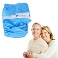 thumbnail image 4 of Pañales reutilizables para adultos, cubrepañales de tela, lavables durante la noche, ropa interior antifugas, sábanas protectoras para mujeres, hombres, pacientes bariátricos y mayores (azul cielo), 4 of 5