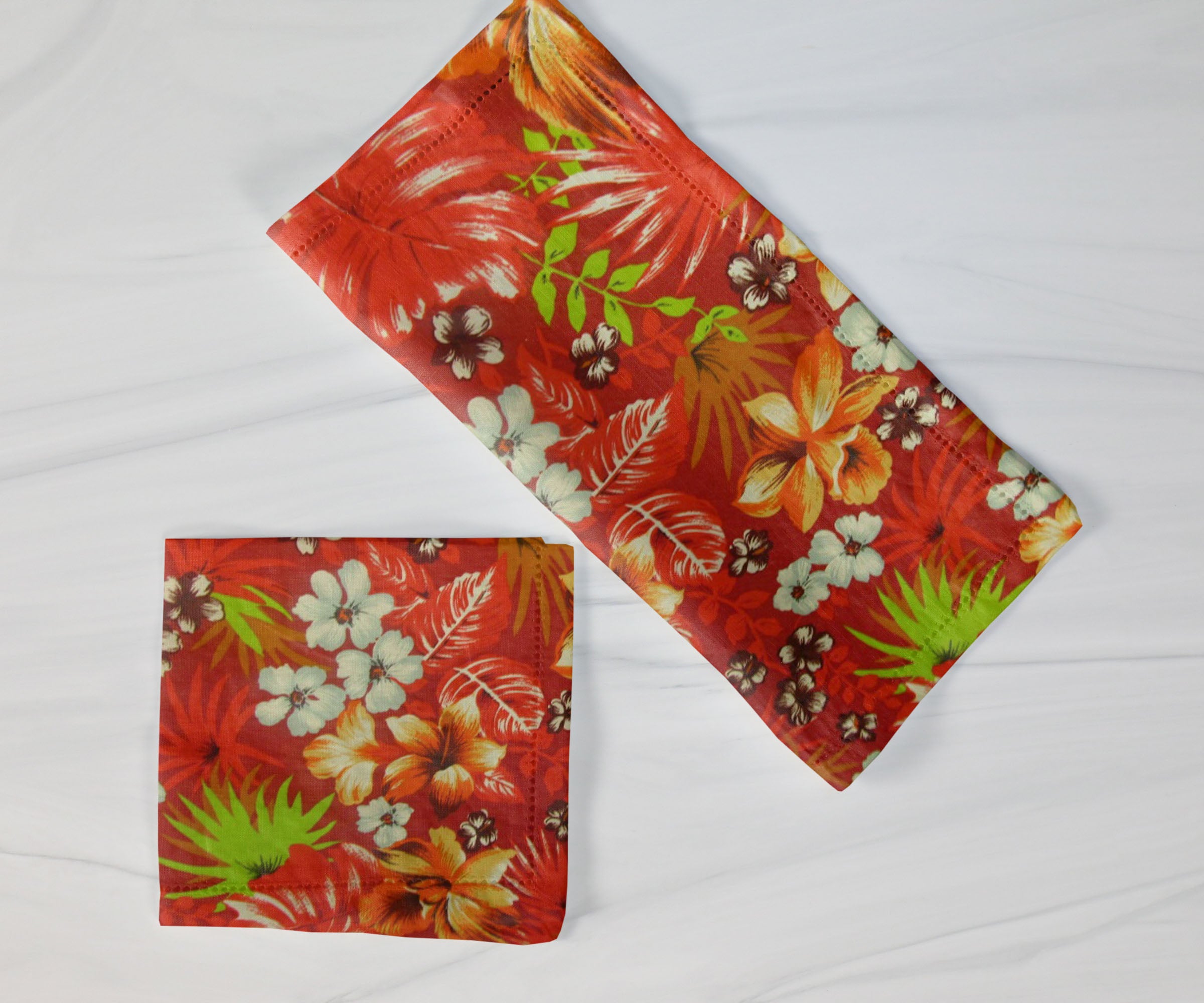 Cotton Hawaiian Tropical Napkins 18"X18"
