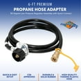 thumbnail image 2 of Flame King 90 Degree Low Pressure Regulator Assembly with Quick Connect & 6 ft Hose, 2 of 5