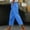 Blue, variant on Capris for Women with Pockets Stretch Wide Leg Pants Elastic High Waisted Palazzo Pants Petite Summer Casual Fashion Solid Loose Lightweight Cropped Flowy Trousers Beige 2XL