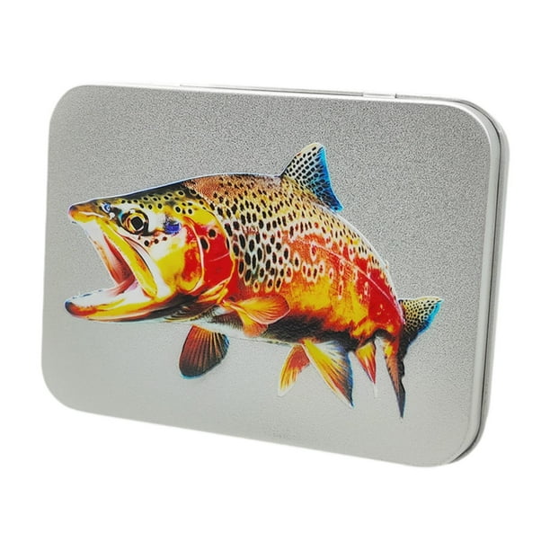 Caja de Señuelos de Pesca Kusrkot organizador de hierro para exteriores agua dulce para Panfish lubina salmón Estilo B