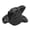 Black Obsidian, variant on Riousery Natural Onyx Wolf Head Shape Pendant Necklace Black Obsidian Crystal Carved Animal Statue Decoration Men Women Holiday Present 1.96 inches / 5 cm