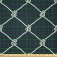 thumbnail image 2 of Ambesonne Marine Fabric by the Yard Microfiber, Classic Nautical Sea Sailing, 5 Yards, Dark Blue White, 2 of 4