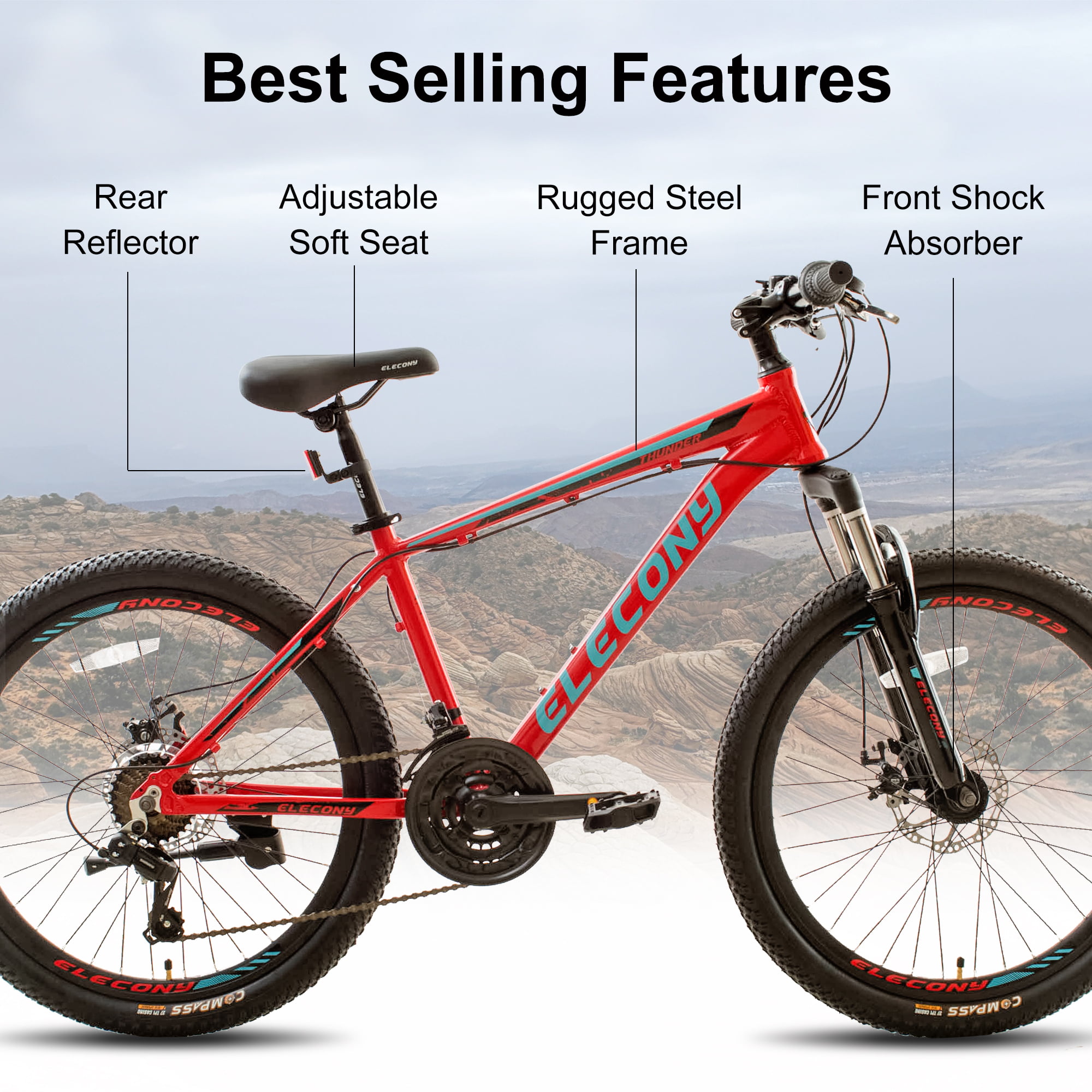 Color : A LWJPP 24-Speed Mountain Bike Adult Bicycle 26 Inch Country Gearshift Bicycle Mountain Bike Bicycle City Traffic Road Bike Travel to Work 