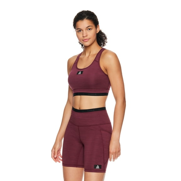 Reebok Women's Medium Impact Flex Sports Bra With Removable Cups