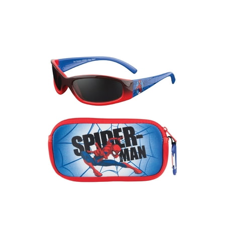 Spiderman Soft Case and Kid's Sunglasses Set