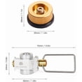 thumbnail image 4 of Lixada Gas Saver Plus, Gas Convertor Shifter, Refill Flat Tank, Conversion Adapter, Camping Gas Adaptor Valve, for Nozzle Bottle Type/Butane Gas Cartridge/Lindal Valve Canister, 4 of 8