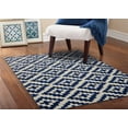 thumbnail image 5 of Garland Rug Southwest Polypropylene Indigo/Ivory Indoor Area Rug, 5' x 7', 5 of 5