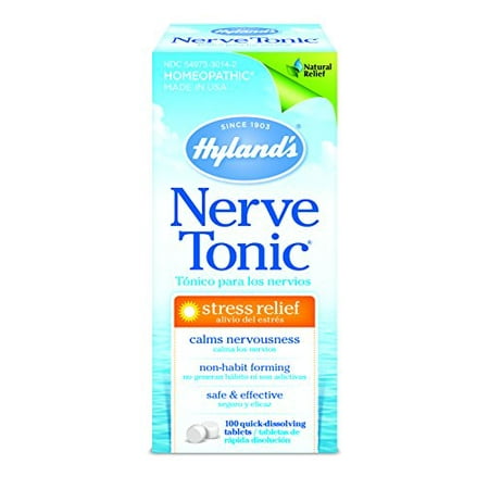 Hyland's Nerve Tonic Stress Relief 100 Tablets (Best Remedy For Pinched Nerve In Neck)