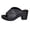 Black, variant on Clearence Women’s Fish Mouth Roman Sandals Summer Heeled Slides with Fish Mouth Toe Design Thick Non-Slip Sole Orthopedic Cushioning Comfortable Beach Casual Footwear